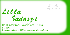 lilla vadaszi business card